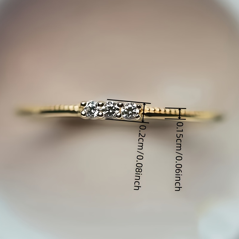 CZ Stacked Band Ring for Daily & Party Wear